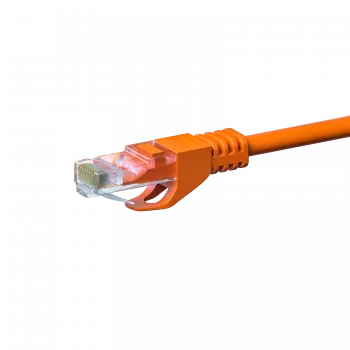 Cablu de rețea patch DSIT CAT5e U/UTP, 0,25 m, portocaliu, 100% cupru, RJ45