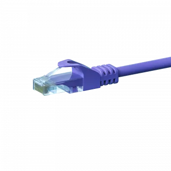 Cablu de rețea DSIT CAT5e U/UTP, 5 m, violet, 100% cupru, RJ45, Gigabit Ethernet