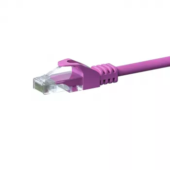 Cablu de rețea DSIT CAT5e U/UTP, 50 m, roz, 100% cupru (DC-59-500)