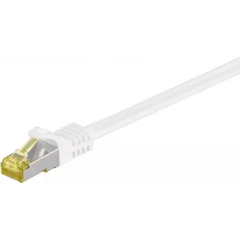 Cablu de rețea DSIT RJ45 S/FTP PiMF cu cablu brut CAT 7 alb - 3m