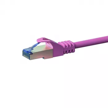 Cablu de rețea DSIT CAT 6a LSOH - S/FTP - 5 metri - roz - cablu patch