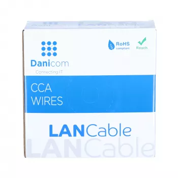 Cablu DSIT CAT6 S/FTP 50m pe rolă gri CCA (DC-SFTP6CCA50-GRY)