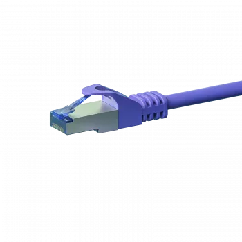 Cablu patch de rețea DSIT CAT 6a S/FTP LSOH, 10m, violet, RJ45, 10Gbps, 500MHz