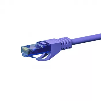 Cablu patch DSIT CAT6a U/UTP 100% cupru, 7,5m, violet, RJ45, 10Gbps, 500MHz
