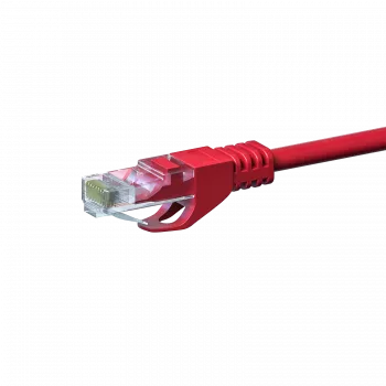 Cablu patch de rețea DSIT CAT5e U/UTP, 5 m, roșu, 100% cupru (DC-55-050)