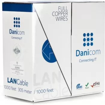 Cablu DSIT DANICOM CAT6 UTP 305m cu conductor solid - LSZH (B2ca) - DC-UTP6-305S-B2CA