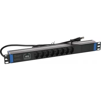 Prelungitor DSIT 19 inch Swiss Power Strip Master Overload - 8 prize - cablu 1,8m