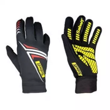 Sabelt G34 Sim Racing Gloves, Touchscreen Compatible, Silicone Palm, Size S, Black
