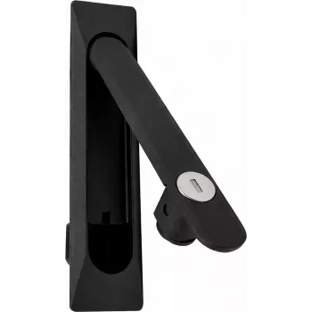 Încuietoare dulap server DSIT DS-LOCK-01 pentru rack-uri 19 inch, cromată, 2 chei