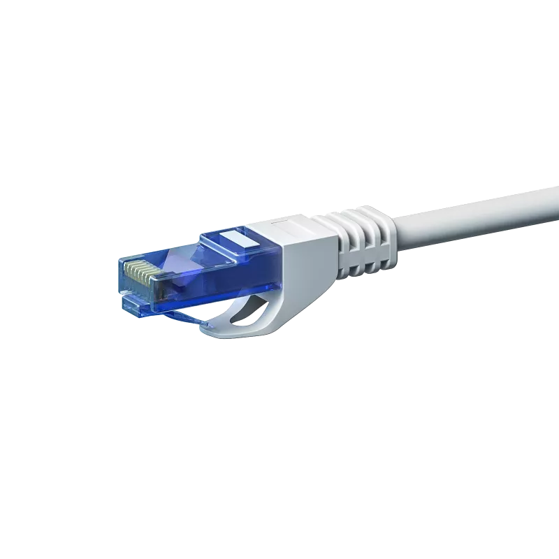 Cablu patch DSIT UTP CAT6a 2m alb - 100% cupru DC-U6A2-002