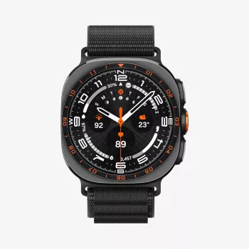 Curea Spigen WBF1 pentru Samsung Galaxy Watch Ultra 1/2 2024-2026 (47mm) neagră