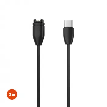 Cablu de încărcare FIXED USB-C la Garmin 2m negru - Forerunner Fenix Venu Vivoactive Instinct
