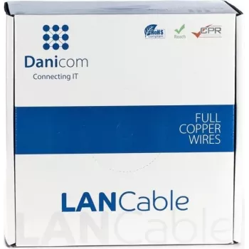 Cablu de rețea DSIT DANICOM CAT5e UTP Solid Core 100m LSZH Dca pe rolă