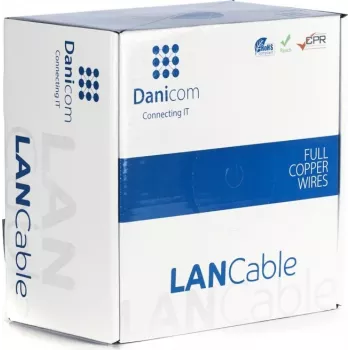 Cablu de instalație DSIT DANICOM CAT6A S/FTP 100m Solid Conductor - LSZH (Dca)