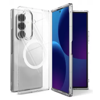 Husă MagSafe magnetică Ringke Slim pentru Samsung Galaxy Z Fold 8 Ultra Clear