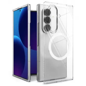 Husă MagSafe magnetică Ringke Slim pentru Samsung Galaxy Z Fold 8 Ultra Clear