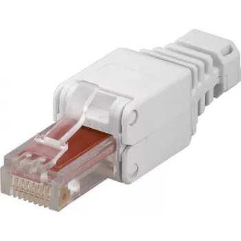 Conector de rețea DSIT DANICOM UTP CAT6a RJ45 fără instrumente pentru cabluri UTP flexibile și solide (DC-RJ45-UTP6A-TL)
