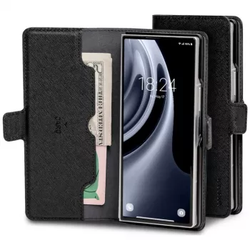 Husă tip portofel Mercury Premium Wallet Diary pentru Samsung Galaxy Z Fold8 Ultra - negru