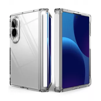 Husă de protecție hibridă transparentă Ringke Fusion Flap Galaxy Z Fold 8 cu protecție balama