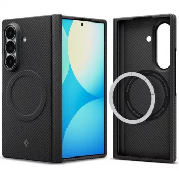 Husă Spigen AirSkin Aramid MagSafe pentru Samsung Galaxy Z Fold 8 Ultra - neagră mat