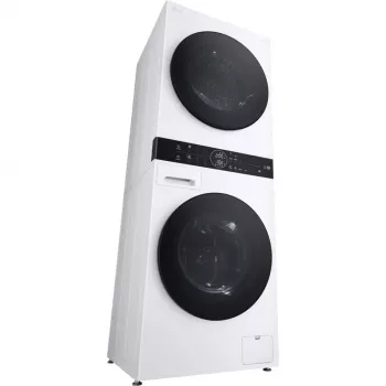 Mașină de spălat cu uscător LG WashTower WT1210WWF cu Wi-Fi, 12kg, cu pompă de căldură, albă
