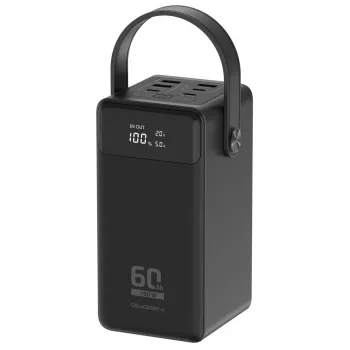 Baterie externă GoGEN PB600002B, 60000 mAh, PD 100W, neagră