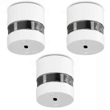 Alecto SD1020 3x Mini Smoke Detector with 10-Year Battery Life