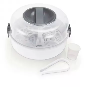 Sterilizator de biberoane pentru microunde Alecto BW-04 alb