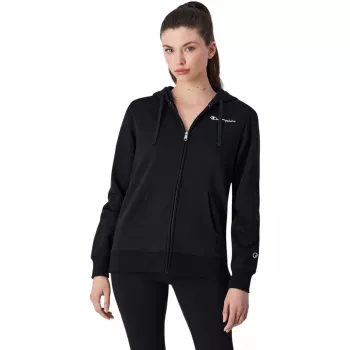 Hanorac cu fermoar integral Champion 117531 KK001, negru, XL
