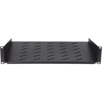 DSIT DS-FH2U450 2U Fixed Shelf for 600mm Deep Wall-Mount Cabinets, 450mm Depth, Black