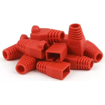 Manșetă de protecție anti-îndoire DSIT DANICOM RJ45, roșu, 10 bucăți
