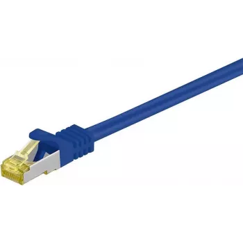 Cablu patch de rețea DSIT Cat.7 S/FTP PiMF, RJ45, 1,5m, albastru