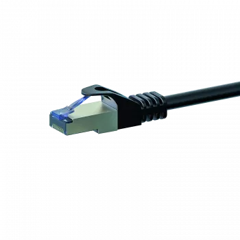 Cablu patch de rețea DSIT CAT 6a S/FTP LSOH, 15 m, negru