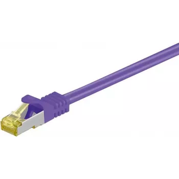 Cablu patch de rețea DSIT Cat.7 S/FTP RJ45, 7,5 m, violet