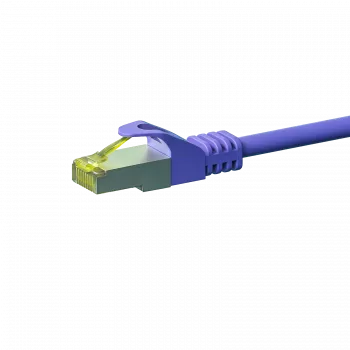 Cablu patch de rețea DSIT Cat.7 S/FTP RJ45, 7,5 m, violet