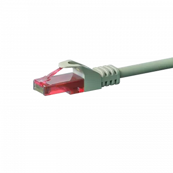Cablu patch de rețea DSIT CAT6 U/UTP, 10 m, gri, 100% cupru (DC-61-100)