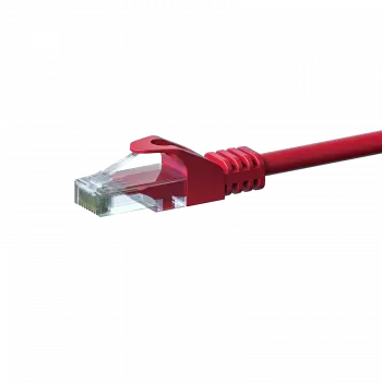 Cablu patch de rețea DSIT CAT 6 U/UTP 0,50 m roșu CCA (DC-C65-005)