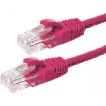 Cablu de rețea DSIT CAT5e U/UTP, 1 m, roz, 100% cupru (DC-59-010)