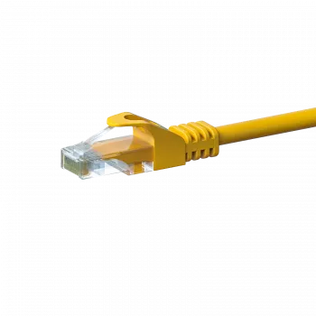 Cablu de rețea DSIT CAT5e U/UTP, 3 m, galben, 100% cupru, RJ45, 1 Gbit/s