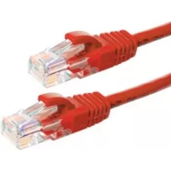 Cablu patch de rețea DSIT CAT5e U/UTP, 7 m, roșu, 100% cupru (DC-55-075)