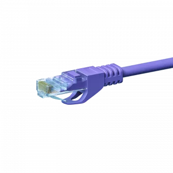 Cablu patch de rețea DSIT CAT 5e U/UTP, 0,50 m, violet, CCA, RJ45, Gigabit Ethernet