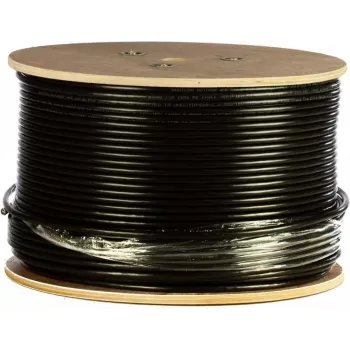Cablu de exterior DSIT DANICOM CAT6 UTP 305 m cu conductor masiv și manta PE (Fca), negru