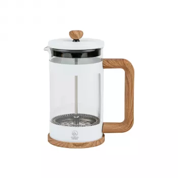 Cafetieră și ceainic French Press Leopold Vienna Franca, 600 ml, albă