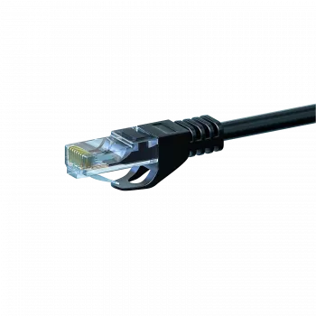 Cablu patch de rețea DSIT CAT 6 U/UTP, 1m, negru, CCA, RJ45