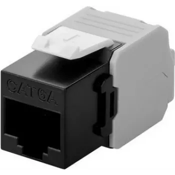 Conector de rețea keystone DS-IT CAT6a UTP - fără unelte - negru (DS-KC-UTP6A-TL-1)