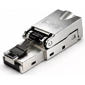 Conector RJ45 DSIT S/FTP CAT7 fără unelte pentru cabluri cu conductor plin