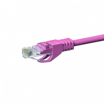 Cablu patch de rețea DSIT CAT 5e U/UTP 0,50m roz CCA