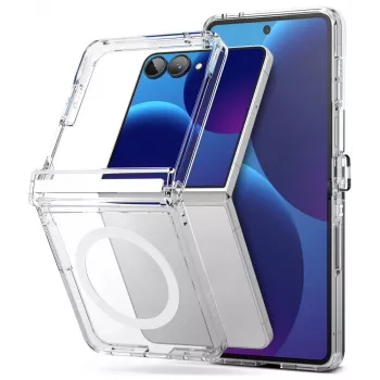Husă RINGKE Fusion Flap Magnetic MagSafe Galaxy Z Flip 8 transparentă