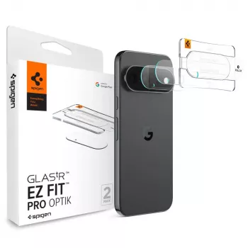 Protecție cameră Spigen Optik Pro Glas.tR EZ Fit, pachet de 2, pentru Google Pixel 11 Pro - transparentă