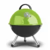 Grătar cu cărbune FIELDMANN FZG 1000G, grătar cromat de 44 cm, corp din oțel emailat, suport cu trei picioare, colector de cenușă detașabil, negru